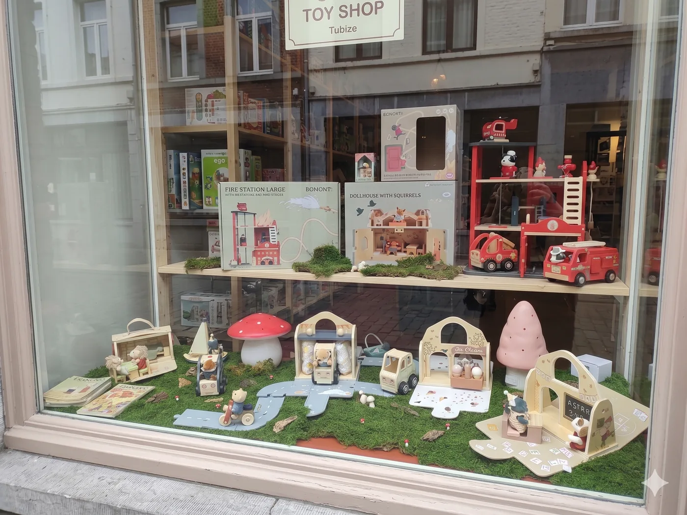 Egmont Miniature World toy shop window display